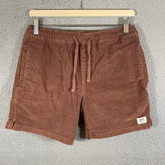 Katin Shorts Katin Shorts Mens Small Brown 6 Corduroy Elastic Waist